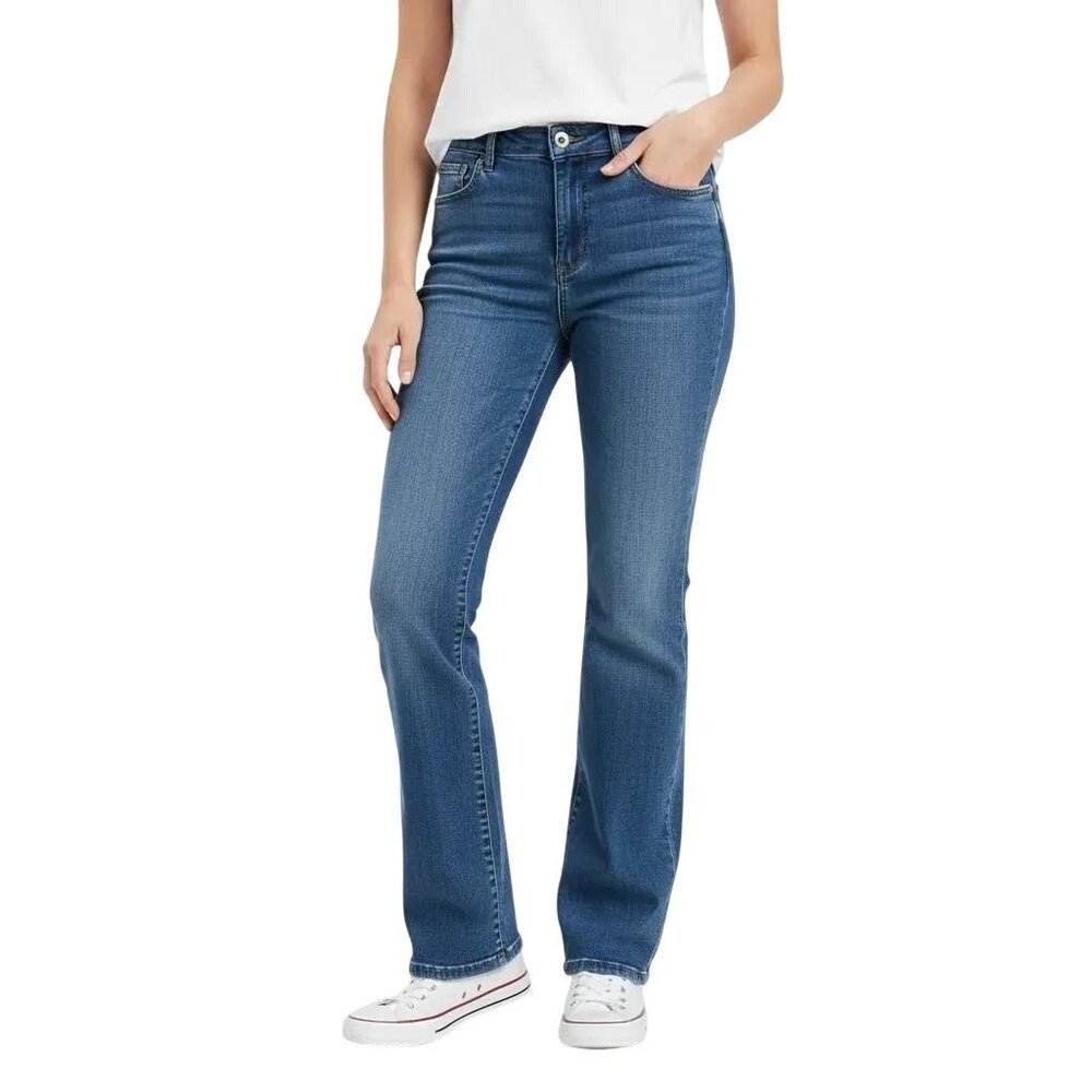 Fashion Nova Blue Bootcut Leg Denim Jeans STYLE# FN25020JL34 Women's Size 15